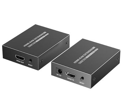 XtendLan CAT6 HDMI extender, vysielač+prijímač, 40m 4k/2k/1080p po jednom CAT6 kábli, POC, prenos IR a USB (KVM) Extender, HDMI 1.4, USB, CAT6/6a/7, vysielač+prijímač, až 4K po jednom kábli, HDR, KVM