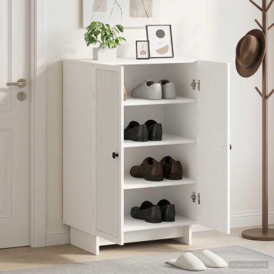 vidaXL Skriňa na topánky EDE 59,5 x 39,5 x 90 cm Kompozitné drevo