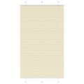 vidaXL Skladaná roleta krémová 120x200 cm, šírka látky 119,4 cm, polyester