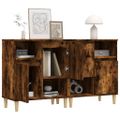 vidaXL Komody 2 ks dymový dub 60x35x70 cm kompozitné drevo