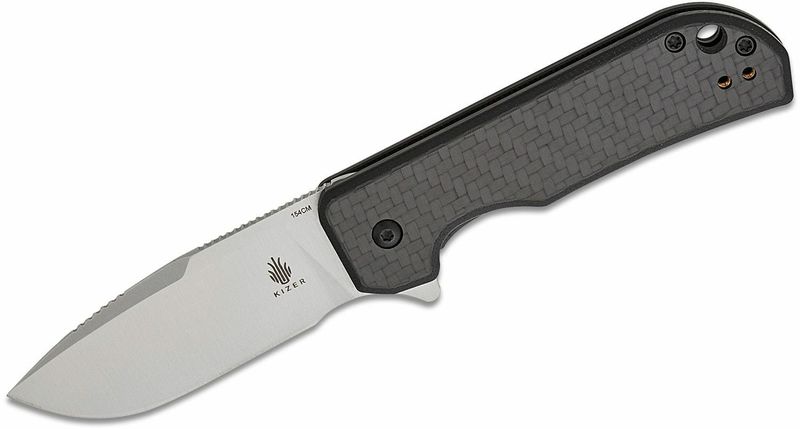 Kizer V3011C1 Nice Guy vreckový nôž 6,1 cm, Satin, uhlíkové vlákno