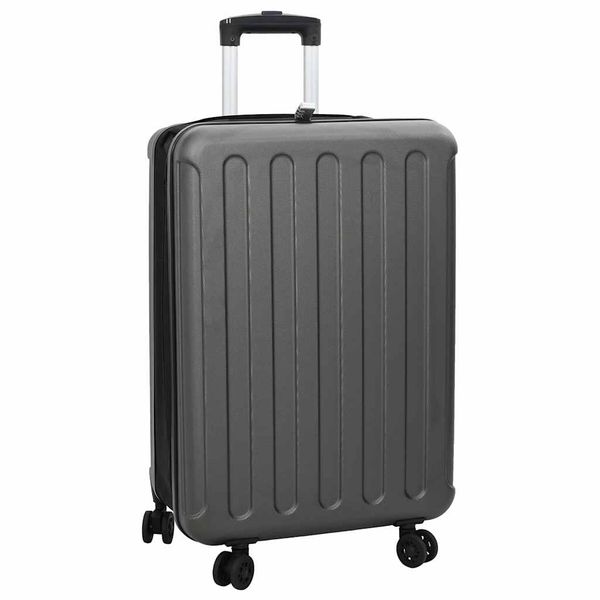 vidaXL Kufor so zámkom Tmavo šedá 43 x 27 x 66 cm ABS plast
