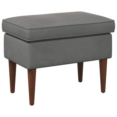 vidaXL Taburetka Tmavosivá 55 x 35 x 41 cm Zamat