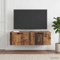 vidaXL Nástenná TV skrinka Nástenný Staré drevo 98 x 41 x 30 cm