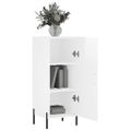 vidaXL Komoda lesklá biela 34,5x34x90 cm spracované drevo