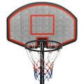 vidaXL Basketbalový stojan čierny 282-352 cm polyetén