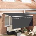 vidaXL Sklopná markíza Antracit 300 x 200 cm Polyester a hliník