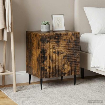 vidaXL Nočný stolík 2 ks Dymový dub 43 x 34,5 x 50 cm Kompozitné drevo
