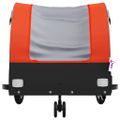 vidaXL Vozík za bicykel, čierno oranžový 30 kg, železo