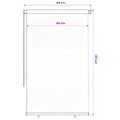 vidaXL Vonkajšia zatemňovacia roleta 145 (Š) x 230 (V) cm hnedá HDPE