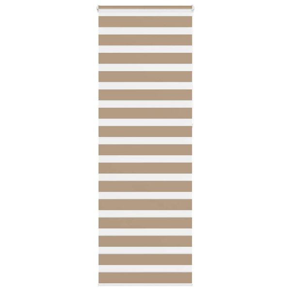 vidaXL Zebrová roleta pieskovo hnedá 70x230 cm šírka látky 65,9 cm polyester
