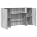 vidaXL Recepčný stôl sivý dub sonoma 180x50x103,5 cm kompozitné drevo