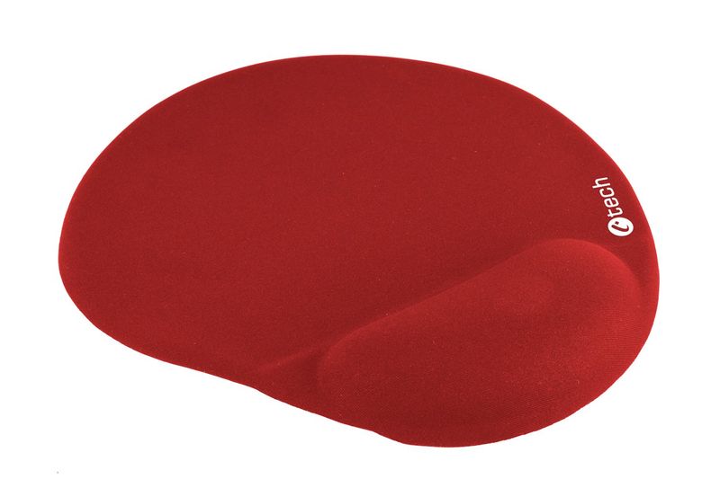 Podložka pod myš gélová C-TECH MPG-03, červená, 240x220mm