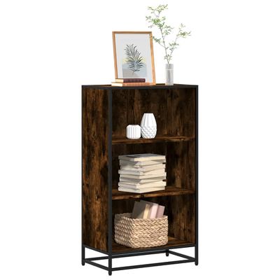 vidaXL Knižnica, tmavý dub 60x35x107,5 cm, kompozitné drevo