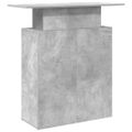 vidaXL Recepčný stôl betónovo sivý 100x40x104 cm kompozitné drevo