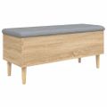 vidaXL Úložná lavička dub sonoma 102x42x46 cm kompozitné drevo