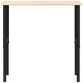 vidaXL Pracovný stôl 100x60x(71,5-98) cm dubový masív obdĺžnikový
