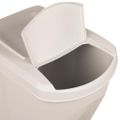 vidaXL Stohovateľné boxy na odpadky 3 ks biele 75 l polypropylén