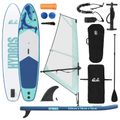 vidaXL Inflatovateľná SUP doska s plachtou HYDROS 330 x 76 x 15 cm pre