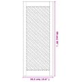 vidaXL Dvere skrinky mriežkový dizajn 2 ks 39,5x99 cm masív borovica