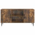 vidaXL TV skrinka Dymový dub 102 x 34,5 x 50 cm Kompozitné drevo
