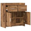 vidaXL Servírovacia skriňa Staré drevo 75 x 36 x 80 cm