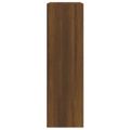 vidaXL Botník hnedý dub 63x24x81 cm spracované drevo