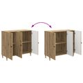 vidaXL Servírovacia skriňa Dub artisan 89 x 34,5 x 80 cm