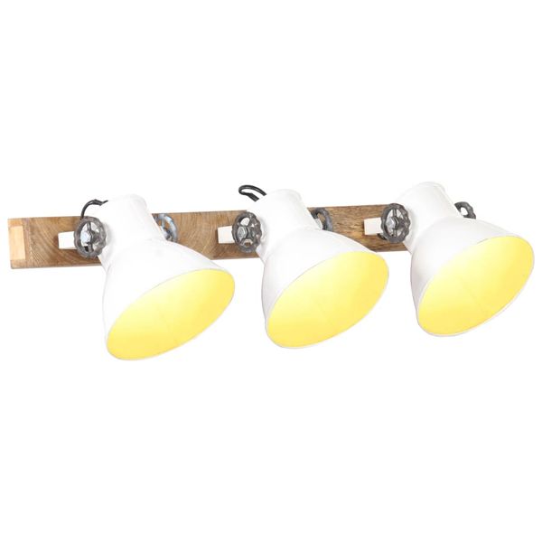 vidaXL Industriálna nástenná lampa biela 65x25 cm E27