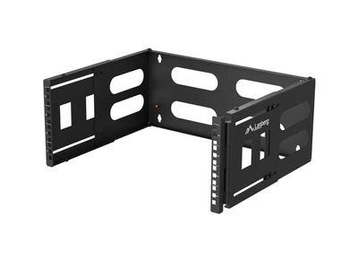 Skladací držiak pro montáž na stenu 19'' 4U 497x400/240 čierny lanberg