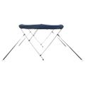 vidaXL Strieška Bimini s 3 oblúkmi a sieť. stenami 183x(154-167)x137cm