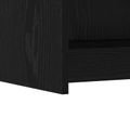 vidaXL Servírovacia skriňa Čierny dub 75 x 36 x 80 cm Kompozitné drevo
