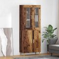 vidaXL Highboard Staré drevo 69,5 x 34 x 180 cm