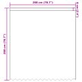 vidaXL Čipková záclona Biela 200 x 200 cm Polyester