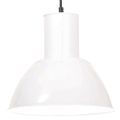 vidaXL Závesná lampa 25 W, biela, okrúhla 28,5 cm E27