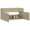 vidaXL Skrinka pod umývadlo, dub sonoma 90x38,5x46cm, kompozitné drevo