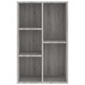 vidaXL Knižnica/komoda sivá sonoma 50x25x80 cm spracované drevo