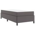 vidaXL Rám postele s matracmi Sivá 80 x 200 cm látka