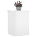 vidaXL Stojany na rastliny 2 ks biele 20x20x30 cm kompozitné drevo