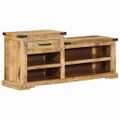 vidaXL lavička Hnedá 110 x 35 x 50 cm Hrubé mango
