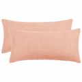 vidaXL Poťah na podložku 2 pcs HEERLEN Ružová 40 x 80 cm Bouclé