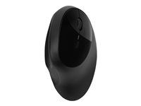 Myš - ergonomická - 5 tlačidiel - bezdrôtová - 2,4 GHz, Bluetooth 4.0 LE - bezdrôtový prijímač USB - čierna - maloobchod