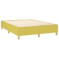 vidaXL Posteľ boxsping s matracom a LED zelená 140x190 cm látka