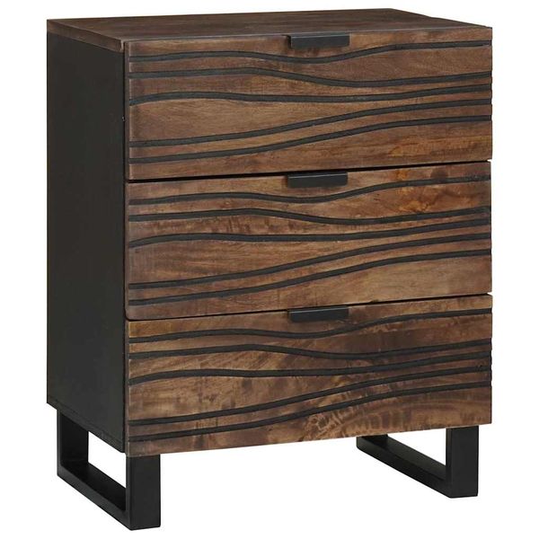 vidaXL Nočný stolík Orech 50 x 33 x 62 cm Kompozitné drevo