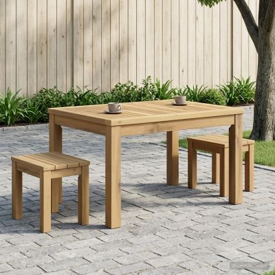 vidaXL Konferenčný stolík Biela 50 x 68,5 x 36 cm Pevné akáciové drevo