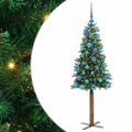 vidaXL Úzky vianočný stromček Zelená 150 cm