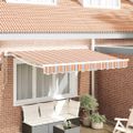 vidaXL Rám markízy Modrá a Oranžová 350 x 200 cm