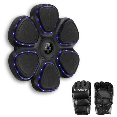 Elektronický boxerský terč HMS TB12 s LED, Bluetooth a rukavicami (Music Boxing Machine)