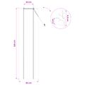 vidaXL Roleta Hnedá 60 x 220 cm Bambus