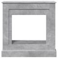 vidaXL Obloženie krbu betónovosivé 90x30x90 cm kompozitné drevo